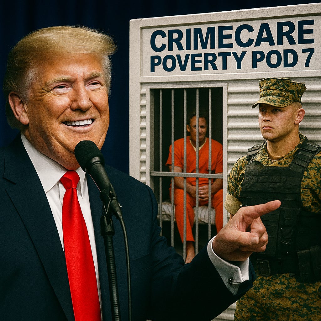 Trump Proposes CrimeCare™: Poverty Solved Through Jail Cells on Wheels